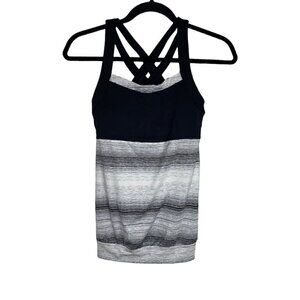 Athleta Tank Size XS Women's Athletic Racerback Multicolor Sleeveless Striped